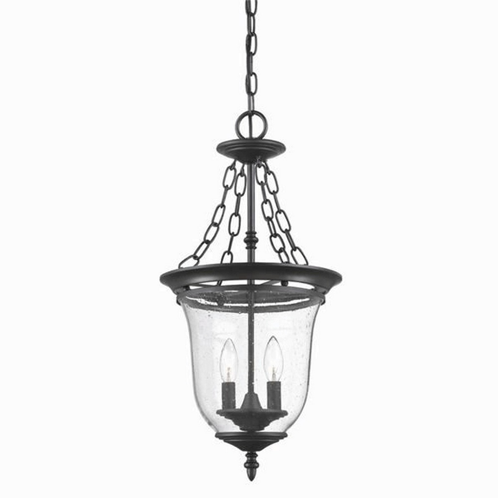 9316BK-Acclaim Lighting-Belle - Three Light Large Hanging Lantern - 14.25 Inches Wide by 25.38 Inches High-Matte Black Finish